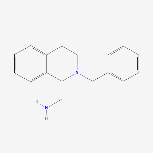 (2-benzyl-3,4-dihydro-1H-isoquinolin-1-yl)methanamine (CAS: 40615-06-3) - Chemical Structure and Molecular Formula 