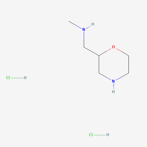 N-methyl-1-morpholin-2-ylmethanamine;dihydrochloride (CAS: 122894-43-3) - Chemical Structure and Molecular Formula 