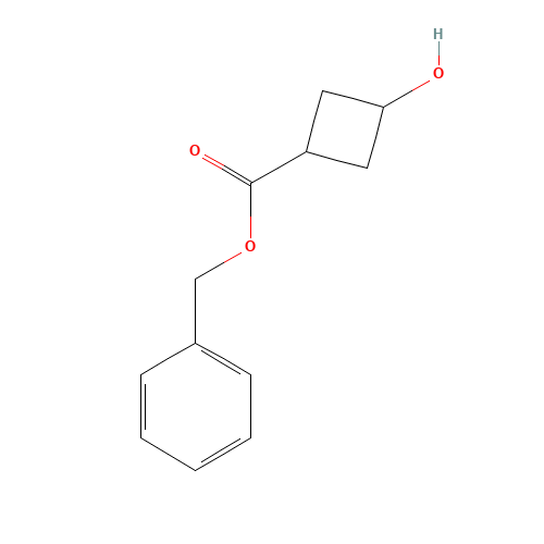benzyl 3-hydroxycyclobutane-1-carboxylate (CAS: 480449-99-8) - Chemical Structure and Molecular Formula 