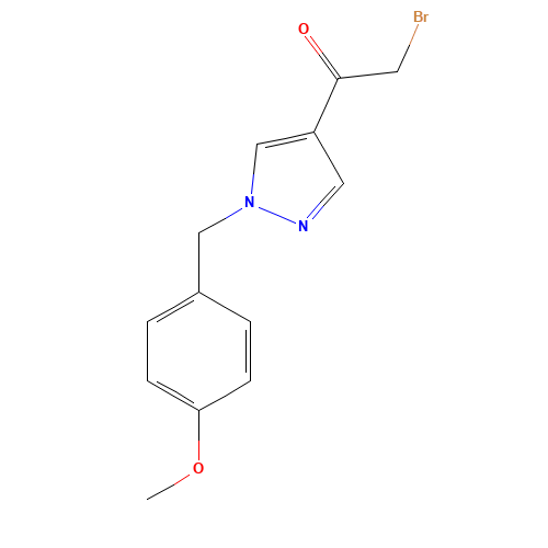 2-bromo-1-[1-[(4-methoxyphenyl)methyl]pyrazol-4-yl]ethanone (CAS: 1105039-95-9) - Related Chemical Product