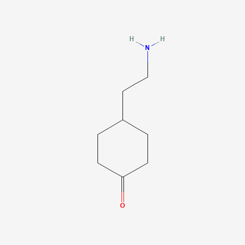 4-(2-aminoethyl)cyclohexan-1-one (CAS: 910405-56-0) - Chemical Structure and Molecular Formula 