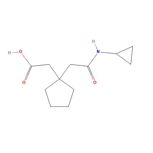 2-[1-[2-(cyclopropylamino)-2-oxoethyl]cyclopentyl]acetic acid (CAS: 380463-01-4) - Related Chemical Product