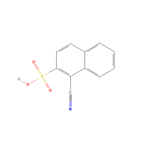 1-cyanonaphthalene-2-sulfonic acid (CAS: 411237-01-9) - Chemical Structure and Molecular Formula 