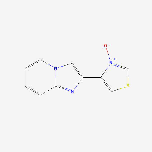 4-imidazo[1,2-a]pyridin-2-yl-3-oxido-1,3-thiazol-3-ium (CAS: 38922-73-5) - Chemical Structure and Molecular Formula 