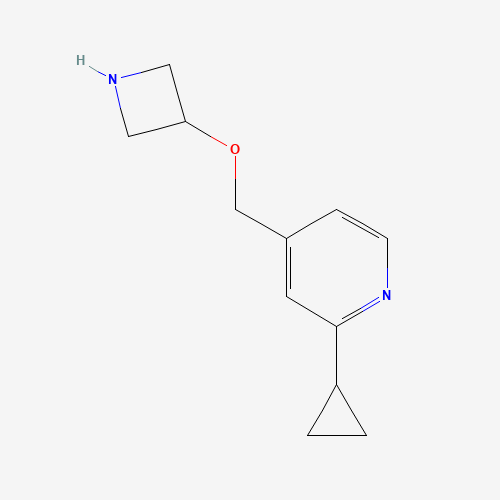 4-(azetidin-3-yloxymethyl)-2-cyclopropylpyridine (CAS: 1400764-97-7) - Chemical Structure and Molecular Formula 