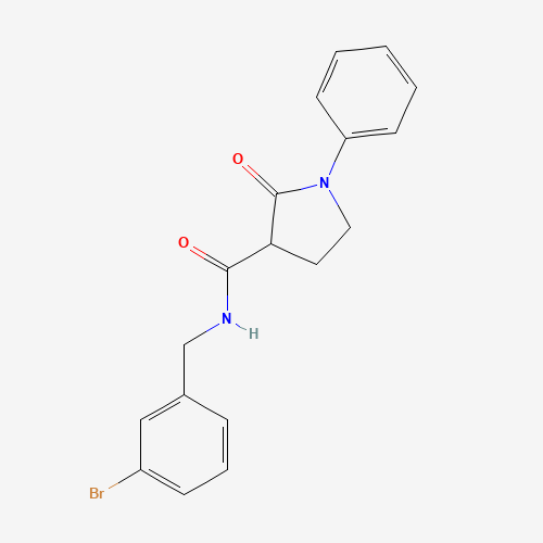 N-[(3-bromophenyl)methyl]-2-oxo-1-phenylpyrrolidine-3-carboxamide (CAS: 951575-28-3) - Related Chemical Product