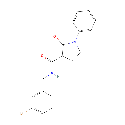 N-[(3-bromophenyl)methyl]-2-oxo-1-phenylpyrrolidine-3-carboxamide (CAS: 951575-28-3) - Related Chemical Product