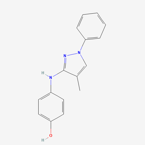 4-[(4-methyl-1-phenylpyrazol-3-yl)amino]phenol (CAS: 948564-21-4) - Related Chemical Product