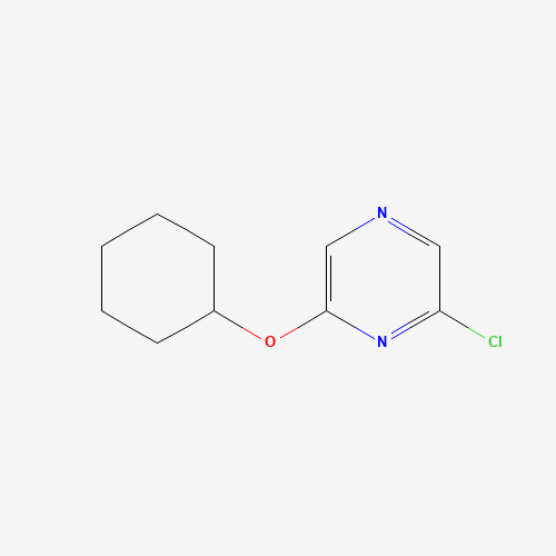 2-chloro-6-cyclohexyloxypyrazine (CAS: 1016681-36-9) - Chemical Structure and Molecular Formula 