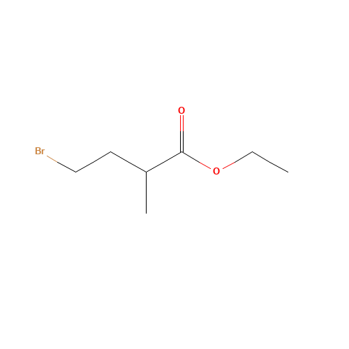 ethyl 4-bromo-2-methylbutanoate (CAS: 2213-09-4) - Chemical Structure and Molecular Formula 