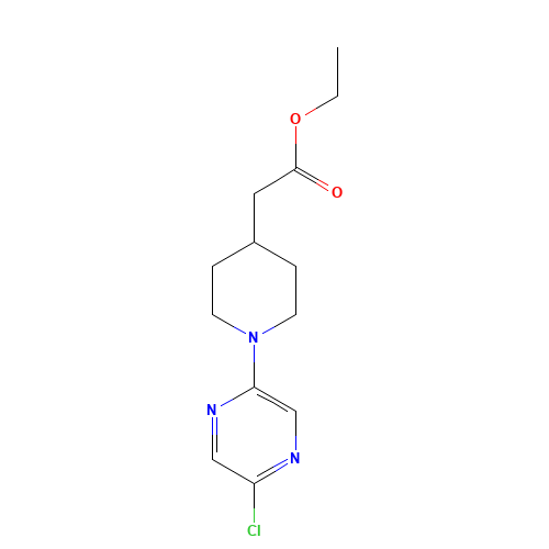 ethyl 2-[1-(5-chloropyrazin-2-yl)piperidin-4-yl]acetate (CAS: 1388144-55-5) - Related Chemical Product