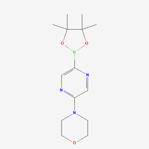4-[5-(4,4,5,5-tetramethyl-1,3,2-dioxaborolan-2-yl)pyrazin-2-yl]morpholine (CAS: 1283180-64-2) - Related Chemical Product