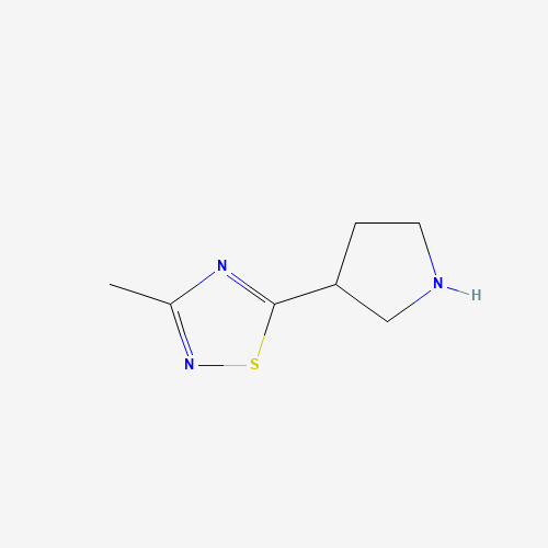 3-methyl-5-pyrrolidin-3-yl-1,2,4-thiadiazole (CAS: 122683-02-7) - Related Chemical Product