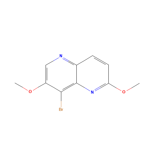8-bromo-2,7-dimethoxy-1,5-naphthyridine (CAS: 1003944-35-1) - Chemical Structure and Molecular Formula 
