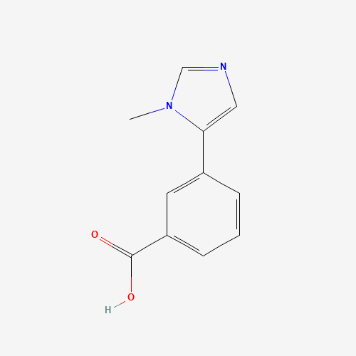 3-(3-methylimidazol-4-yl)benzoic acid (CAS: 1261269-06-0) - Chemical Structure and Molecular Formula 