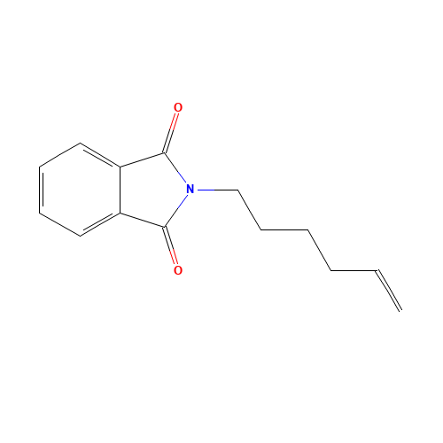 2-hex-5-enylisoindole-1,3-dione (CAS: 52898-33-6) - Chemical Structure and Molecular Formula 