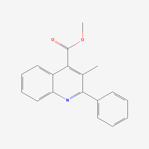 methyl 3-methyl-2-phenylquinoline-4-carboxylate (CAS: 74960-43-3) - Chemical Structure and Molecular Formula 