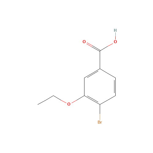 4-bromo-3-ethoxybenzoic acid (CAS: 933671-86-4) - Chemical Structure and Molecular Formula 