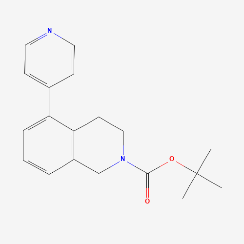 tert-butyl 5-pyridin-4-yl-3,4-dihydro-1H-isoquinoline-2-carboxylate (CAS: 1430217-25-6) - Chemical Structure and Molecular Formula 