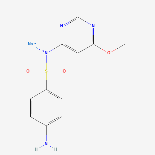 sodium;(4-aminophenyl)sulfonyl-(6-methoxypyrimidin-4-yl)azanide (CAS: 38006-08-5) - Chemical Structure and Molecular Formula 