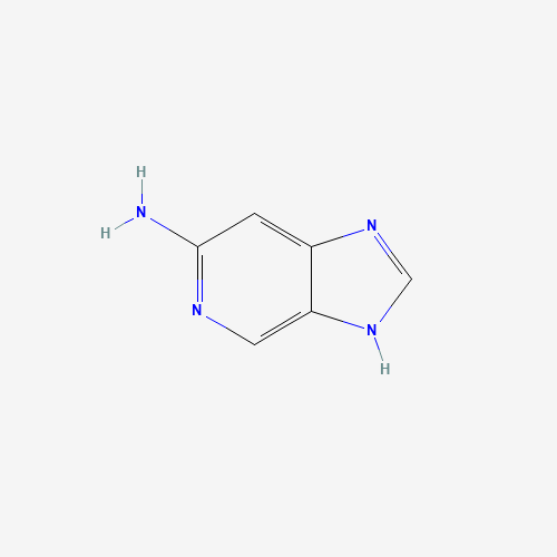 3H-imidazo[4,5-c]pyridin-6-amine (CAS: 2603-29-4) - Chemical Structure and Molecular Formula 
