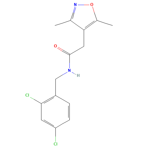 N-[(2,4-dichlorophenyl)methyl]-2-(3,5-dimethyl-1,2-oxazol-4-yl)acetamide (CAS: 959863-31-1) - Related Chemical Product