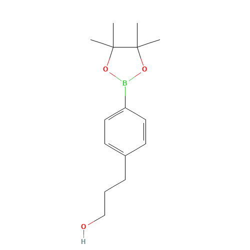 3-[4-(4,4,5,5-tetramethyl-1,3,2-dioxaborolan-2-yl)phenyl]propan-1-ol (CAS: 651030-57-8) - Related Chemical Product