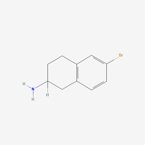 6-bromo-1,2,3,4-tetrahydronaphthalen-2-amine (CAS: 167355-41-1) - Chemical Structure and Molecular Formula 