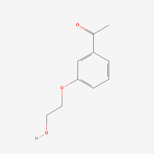 1-[3-(2-hydroxyethoxy)phenyl]ethanone (CAS: 126572-94-9) - Chemical Structure and Molecular Formula 