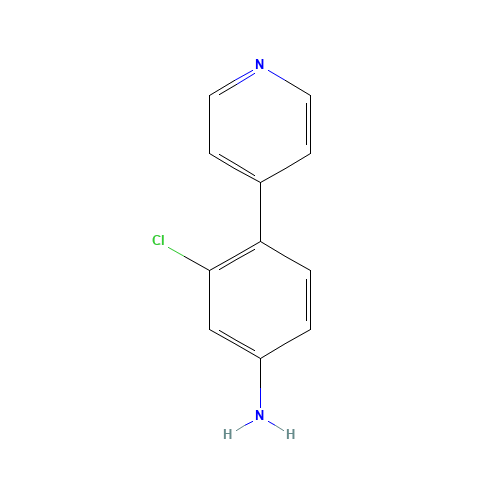 3-chloro-4-pyridin-4-ylaniline (CAS: 215949-71-6) - Chemical Structure and Molecular Formula 