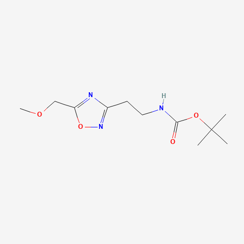 tert-butyl N-[2-[5-(methoxymethyl)-1,2,4-oxadiazol-3-yl]ethyl]carbamate (CAS: 1244059-16-2) - Related Chemical Product