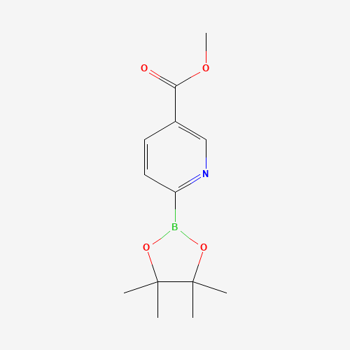 methyl 6-(4,4,5,5-tetramethyl-1,3,2-dioxaborolan-2-yl)pyridine-3-carboxylate (CAS: 1310384-84-9) - Chemical Structure and Molecular Formula 
