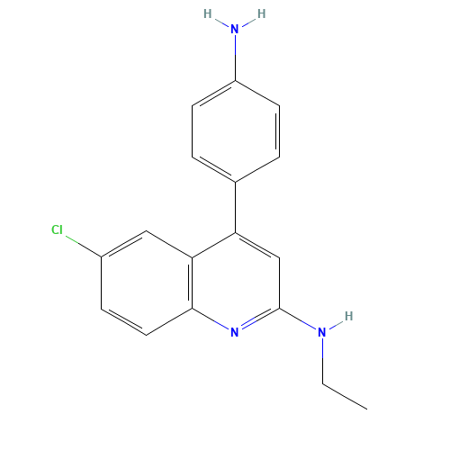 4-(4-aminophenyl)-6-chloro-N-ethylquinolin-2-amine (CAS: 950852-95-6) - Related Chemical Product