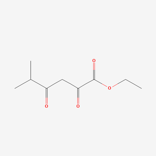 ethyl 5-methyl-2,4-dioxohexanoate (CAS: 64195-85-3) - Chemical Structure and Molecular Formula 
