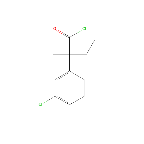 2-(3-chlorophenyl)-2-methylbutanoyl chloride (CAS: 1040860-81-8) - Related Chemical Product