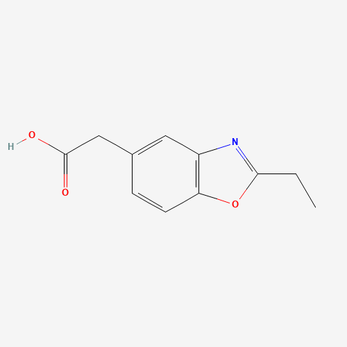 2-(2-ethyl-1,3-benzoxazol-5-yl)acetic acid (CAS: 866038-38-2) - Chemical Structure and Molecular Formula 