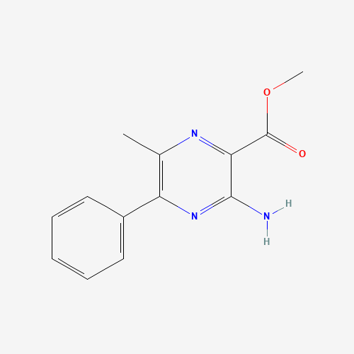 methyl 3-amino-6-methyl-5-phenylpyrazine-2-carboxylate (CAS: 5284-14-0) - Chemical Structure and Molecular Formula 