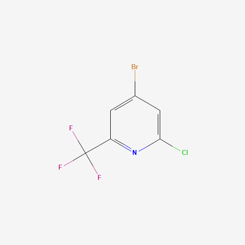 4-bromo-2-chloro-6-(trifluoromethyl)pyridine (CAS: 1196153-93-1) - Chemical Structure and Molecular Formula 