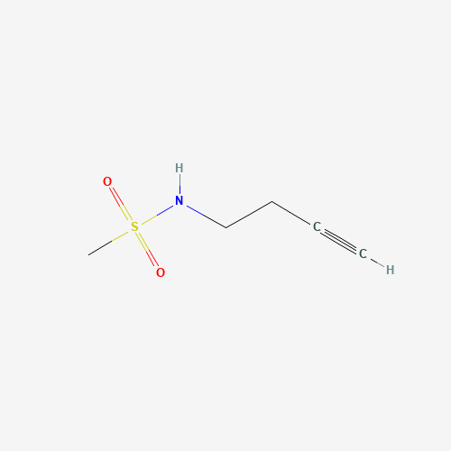N-but-3-ynylmethanesulfonamide (CAS: 1207840-15-0) - Chemical Structure and Molecular Formula 