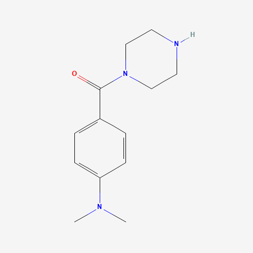 [4-(dimethylamino)phenyl]-piperazin-1-ylmethanone (CAS: 610802-19-2) - Chemical Structure and Molecular Formula 