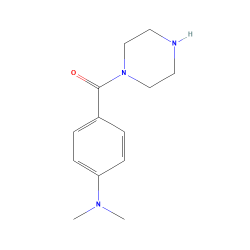 [4-(dimethylamino)phenyl]-piperazin-1-ylmethanone (CAS: 610802-19-2) - Chemical Structure and Molecular Formula 
