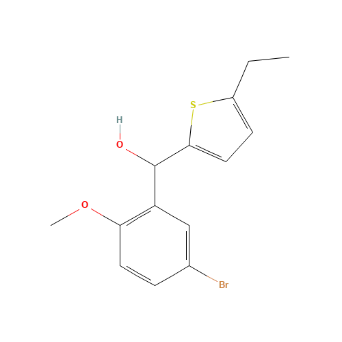 (5-bromo-2-methoxyphenyl)-(5-ethylthiophen-2-yl)methanol (CAS: 842135-06-2) - Related Chemical Product