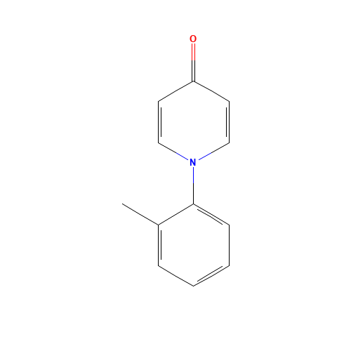 1-(2-methylphenyl)pyridin-4-one (CAS: 39076-92-1) - Chemical Structure and Molecular Formula 