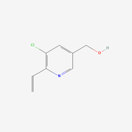 (5-chloro-6-ethenylpyridin-3-yl)methanol (CAS: 1198016-69-1) - Chemical Structure and Molecular Formula 