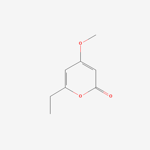 6-ethyl-4-methoxypyran-2-one (CAS: 106950-13-4) - Chemical Structure and Molecular Formula 