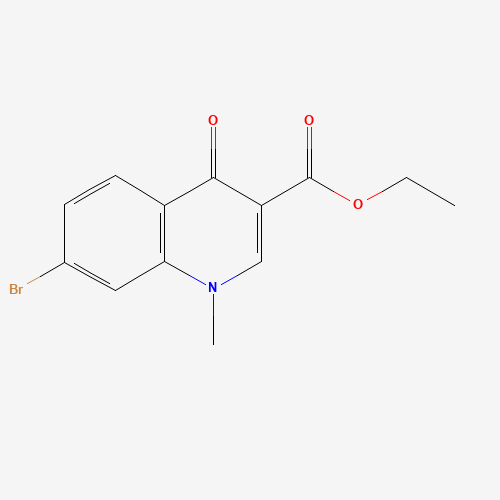 ethyl 7-bromo-1-methyl-4-oxoquinoline-3-carboxylate (CAS: 179942-67-7) - Chemical Structure and Molecular Formula 