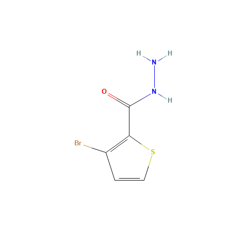 3-bromothiophene-2-carbohydrazide (CAS: 1043593-57-2) - Chemical Structure and Molecular Formula 