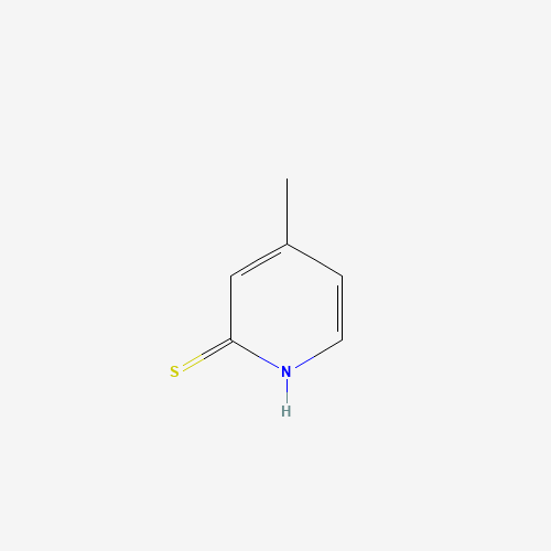 4-methyl-1H-pyridine-2-thione (CAS: 18368-65-5) - Chemical Structure and Molecular Formula 