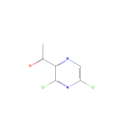 1-(3,5-dichloropyrazin-2-yl)ethanone (CAS: 136866-39-2) - Chemical Structure and Molecular Formula 