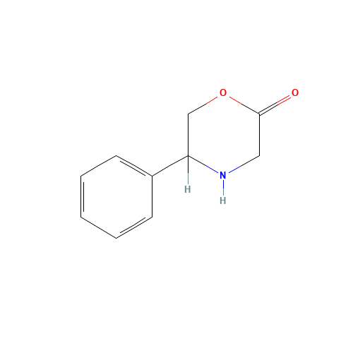5-phenylmorpholin-2-one (CAS: 134872-85-8) - Chemical Structure and Molecular Formula 
